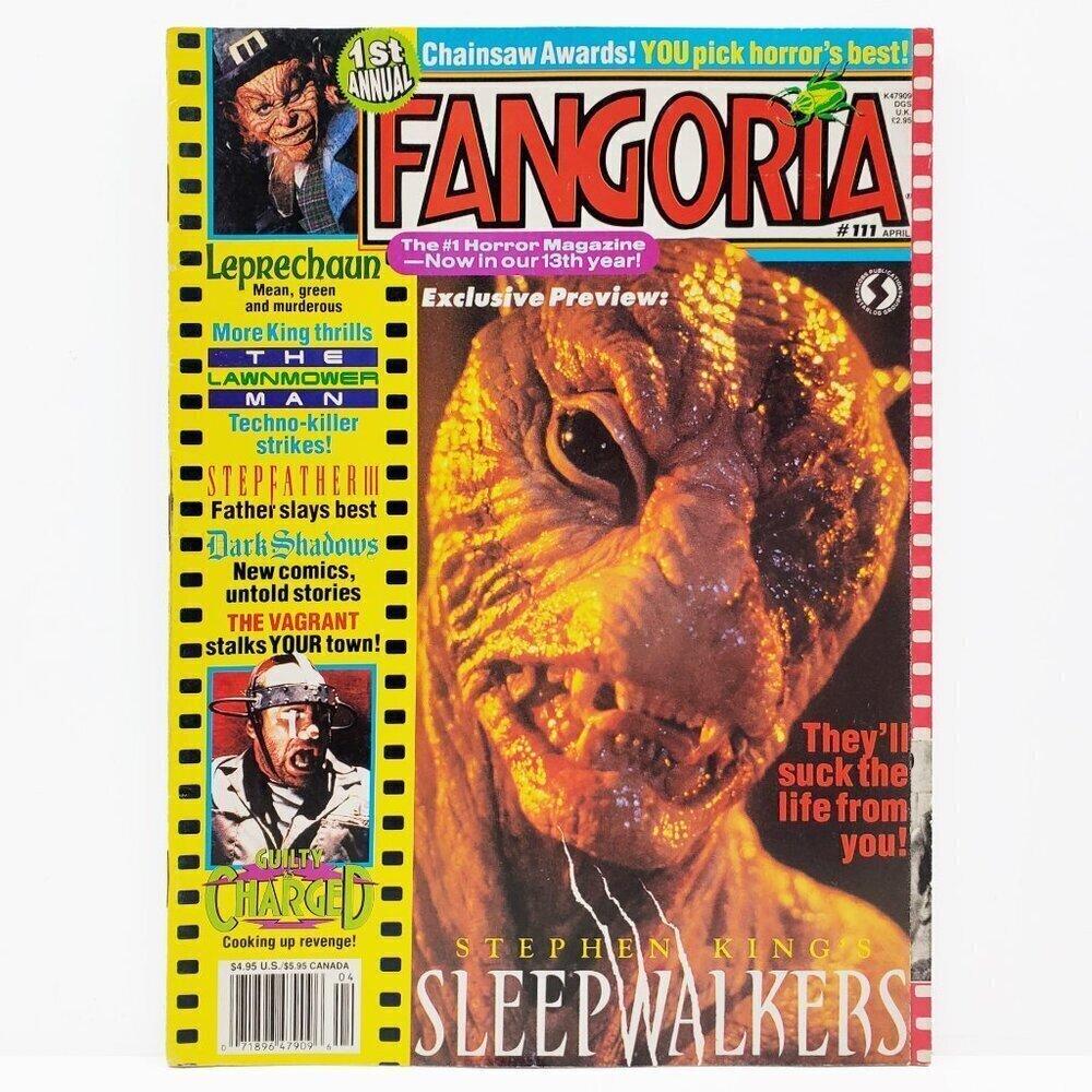 Fangoria Magazine Horror #111 Stephen King Sleepwalkers VTG April 1992 Unread